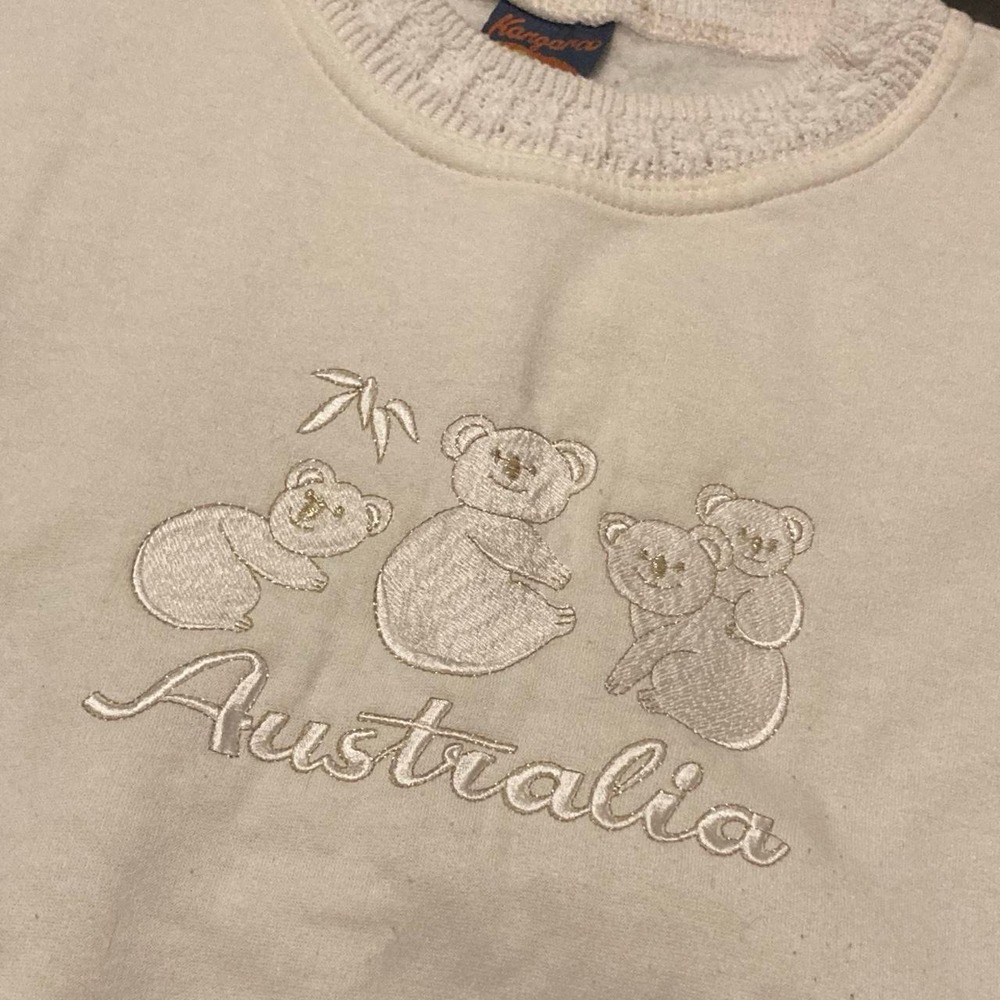 Vintage 80s/90s Australia koala bear crewneck grandmacore M/24.5